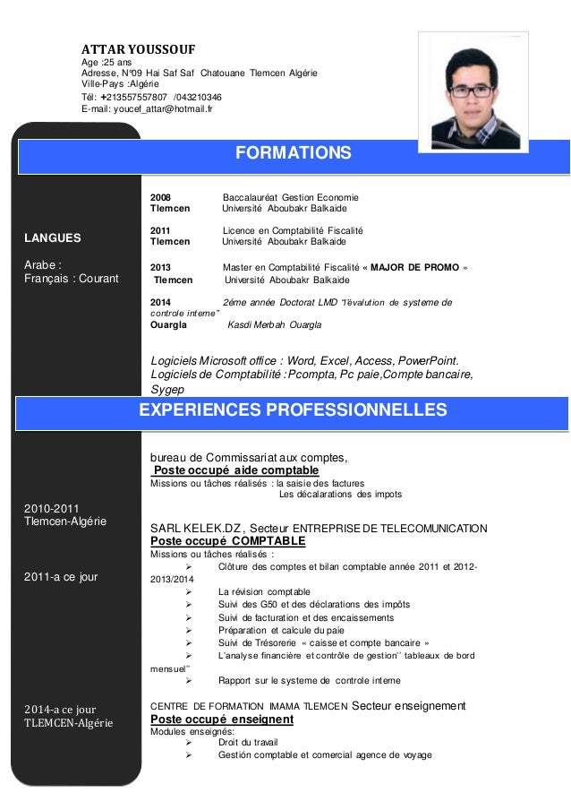 ATTAR YOUSSOUF Age 25 ans Adresse, N°09 Hai Saf Saf Chatouane Tlemcen